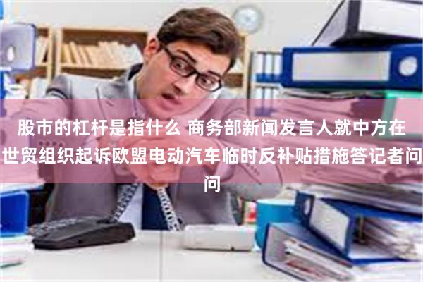 股市的杠杆是指什么 商务部新闻发言人就中方在世贸组织起诉欧盟电动汽车临时反补贴措施答记者问