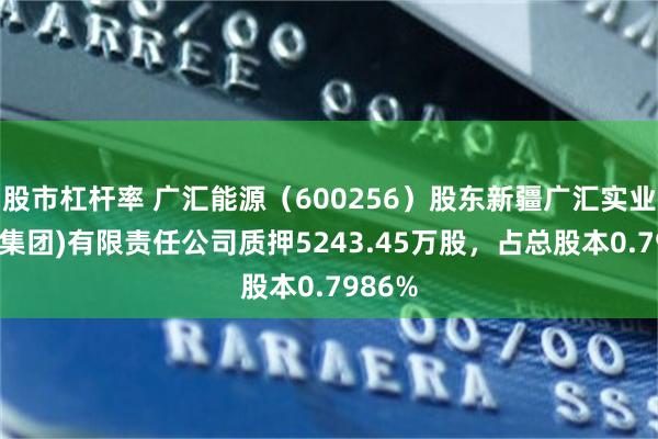 股市杠杆率 广汇能源（600256）股东新疆广汇实业投资