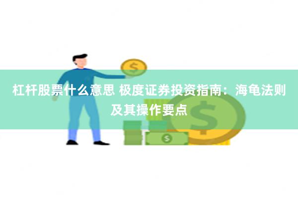 杠杆股票什么意思 极度证券投资指南：海龟法则及其操作要点