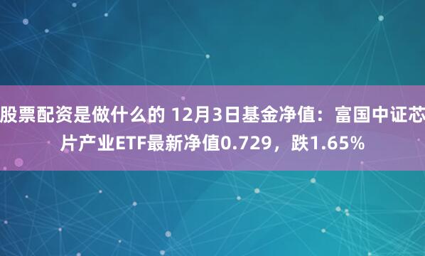 股票配资是做什么的 12月3日基金净值：富国中证芯片产业ETF最新净值0.729，跌1.65%