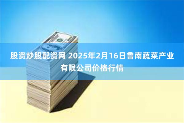 股资炒股配资网 2025年2月16日鲁南蔬菜产业有限公司价格行情