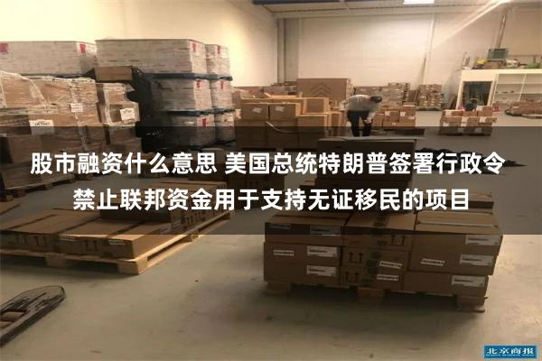 股市融资什么意思 美国总统特朗普签署行政令 禁止联邦资金用于支持无证移民的项目